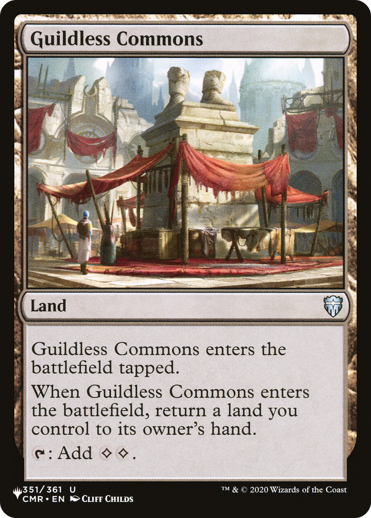 Guildless Commons (CMR-351) - The List