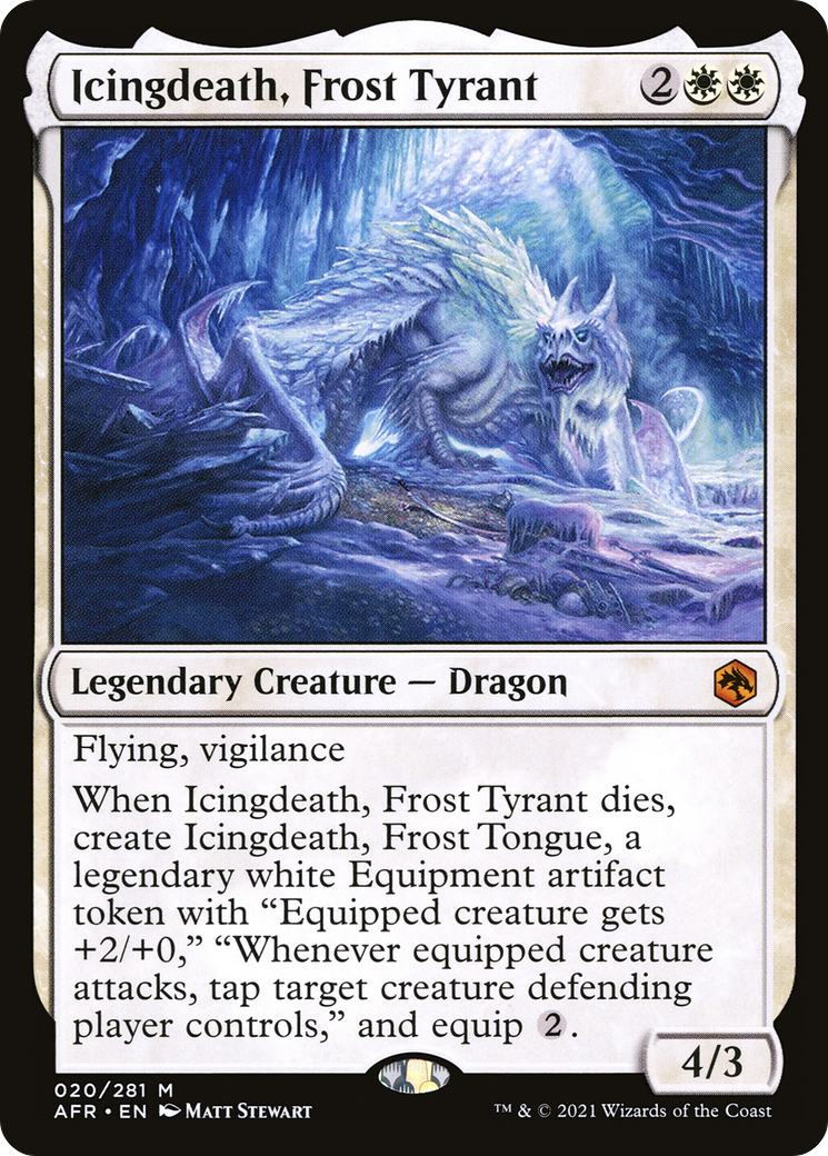 Icingdeath, Frost Tyrant (020) Foil - Adventures in the Forgotten Realms