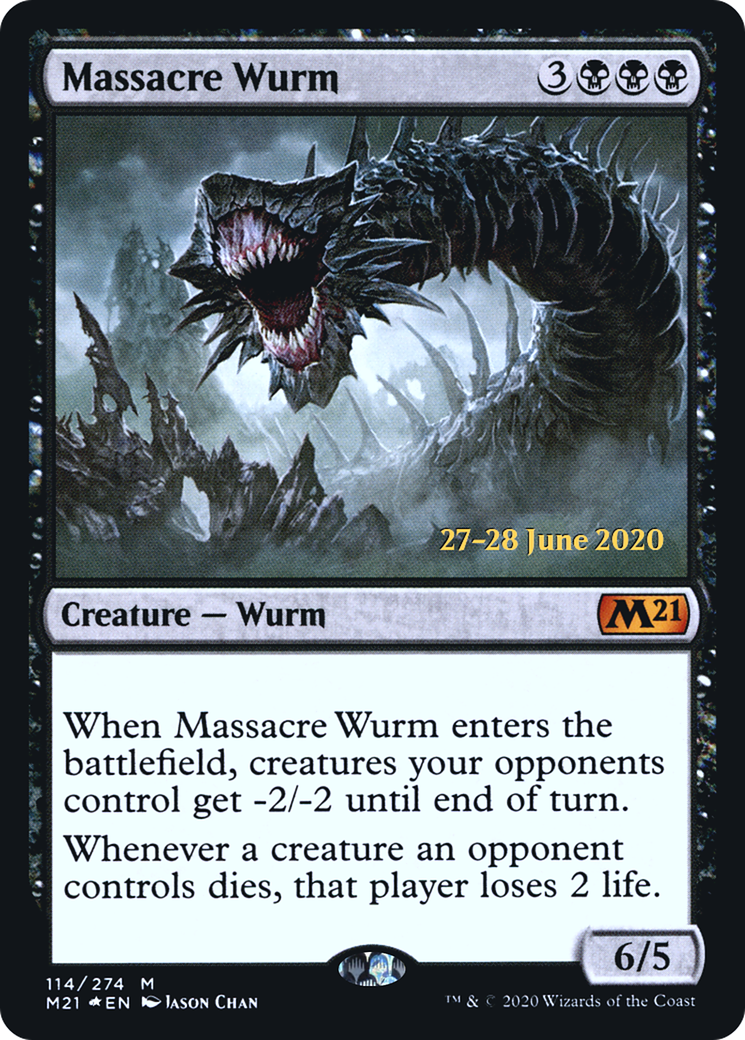 Massacre Wurm (114) Foil - Core Set 2021 Promos