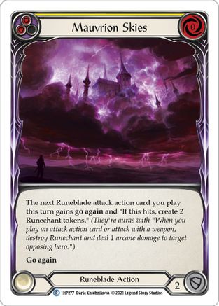 Mauvrion Skies (Yellow) (1HP277) - History Pack Vol.1