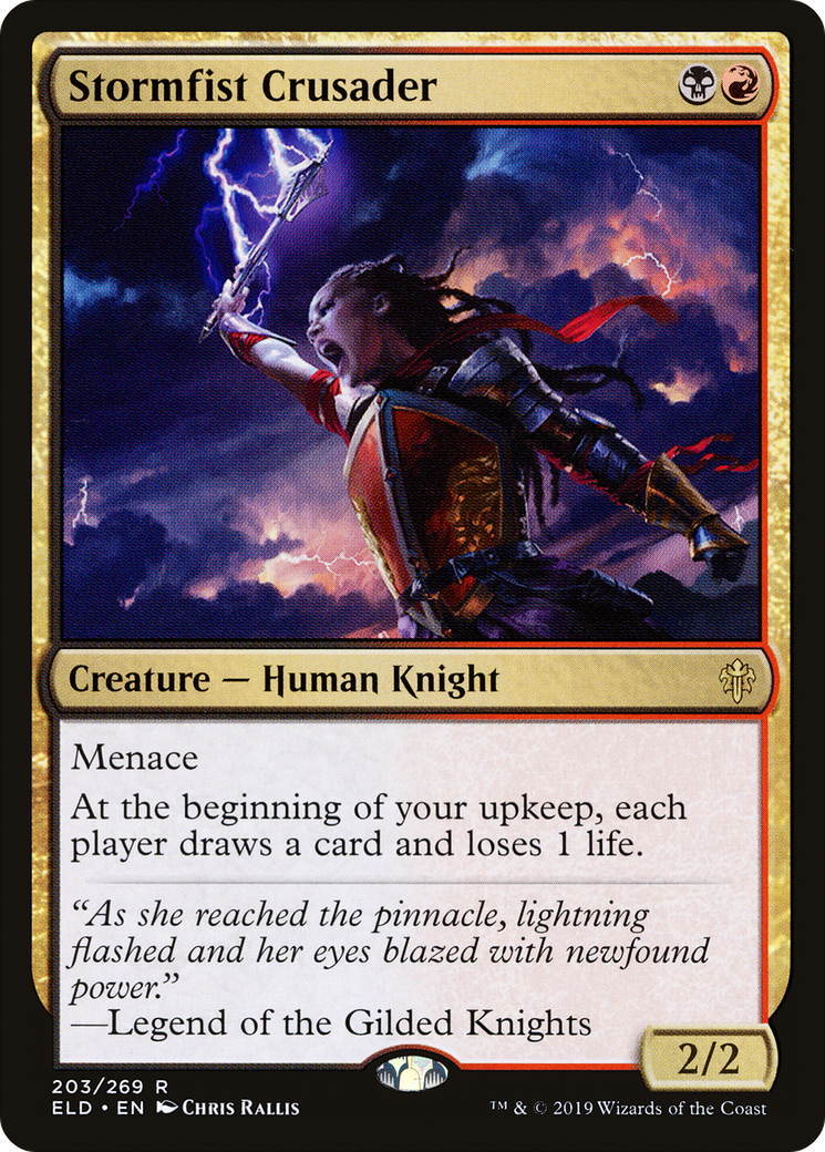 Stormfist Crusader (203) Foil - Throne of Eldraine