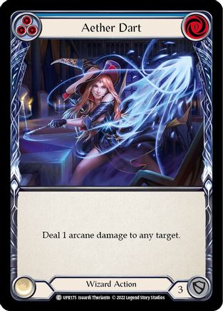 Aether Dart (Blue) (UPR175) Rainbow Foil - Uprising