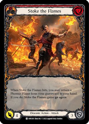 Stoke the Flames (Extended Art) (UPR100) Rainbow Foil - Uprising