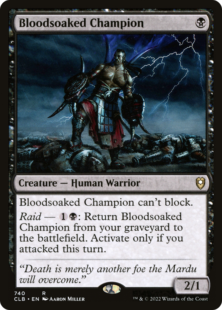 Bloodsoaked Champion (740) - Commander Legends: Battle for Baldur's Gate