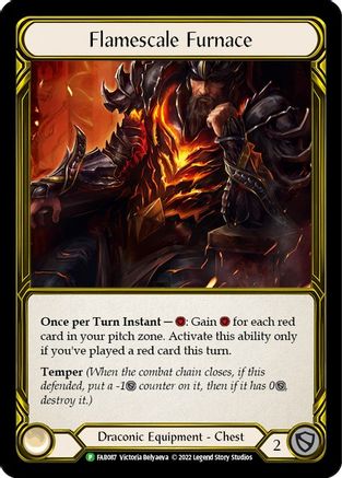 Flamescale Furnace (Golden) (FAB087) Cold Foil - FaB Promos