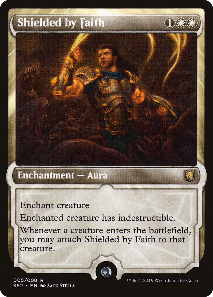 Shielded by Faith (005) Foil - Signature Spellbook: Gideon