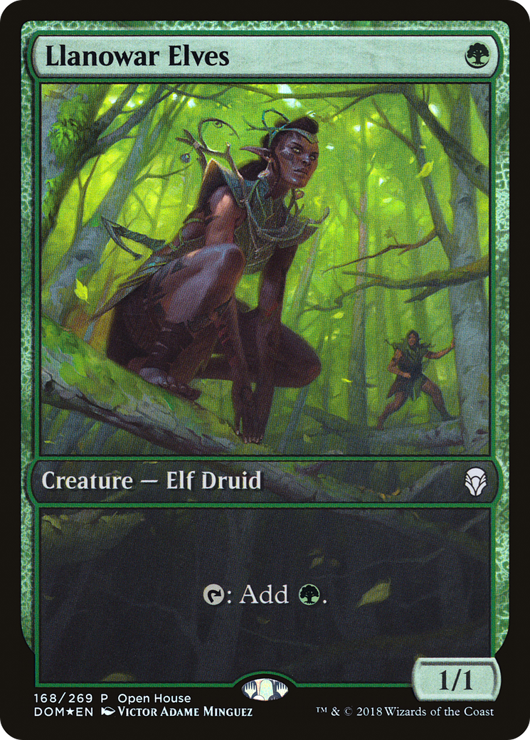 Llanowar Elves (168) Foil - Dominaria Promos