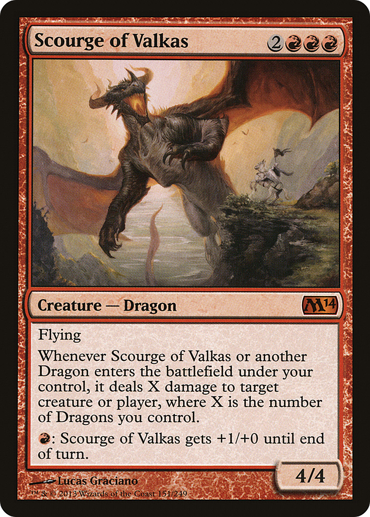 Scourge of Valkas (151) Foil - Magic 2014