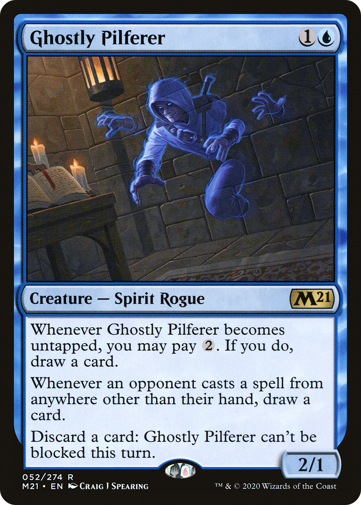 Ghostly Pilferer (052) Foil - Core Set 2021