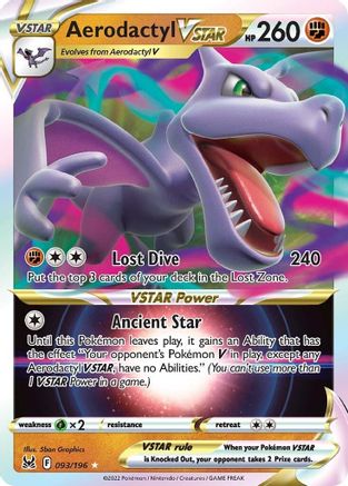 Aerodactyl VSTAR (93) Holofoil - SWSH11 Lost Origin