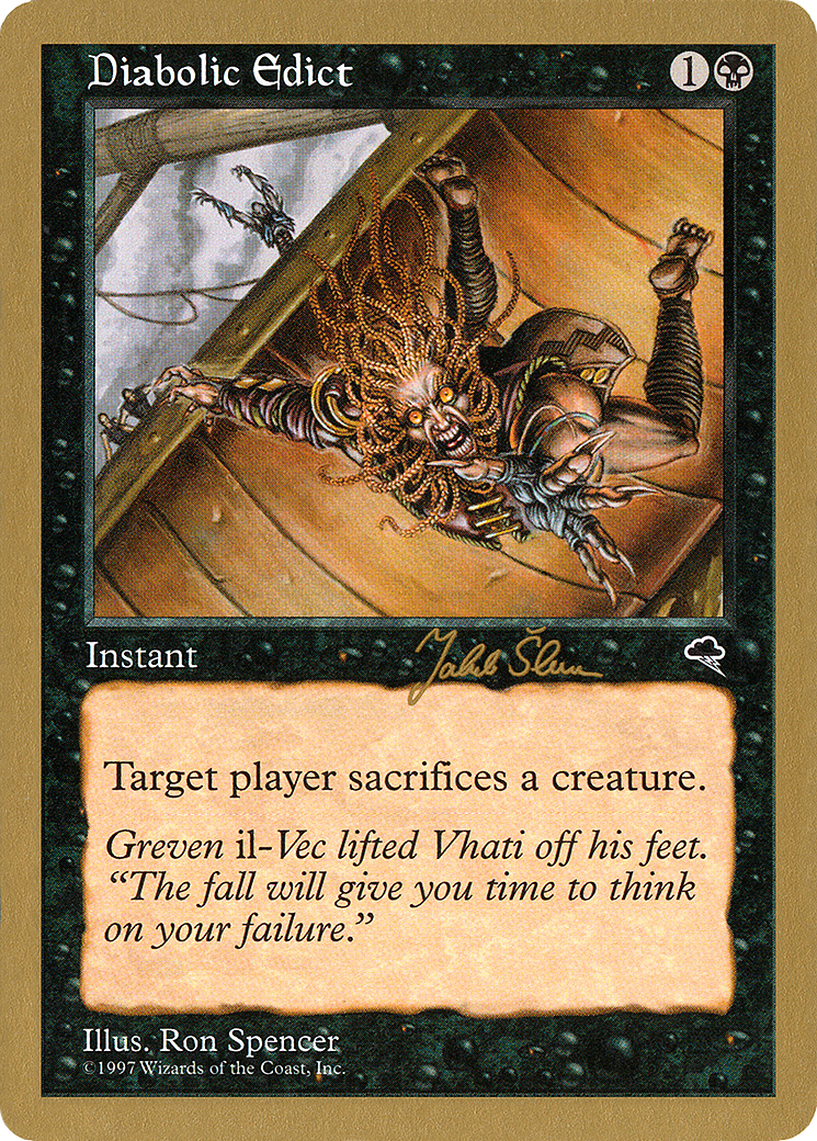 Diabolic Edict (Retro) (js128) - World Championship Decks 1999
