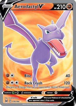 Aerodactyl V (Full Art) (179) Holofoil - Lost Origin