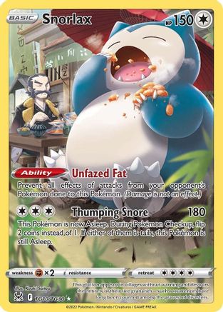 Snorlax (TG10) Holofoil - SWSH11 Lost Origin Trainer Gallery