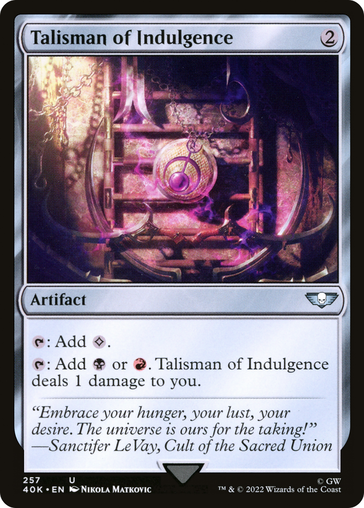 Talisman of Indulgence (257) - Warhammer 40,000 Commander