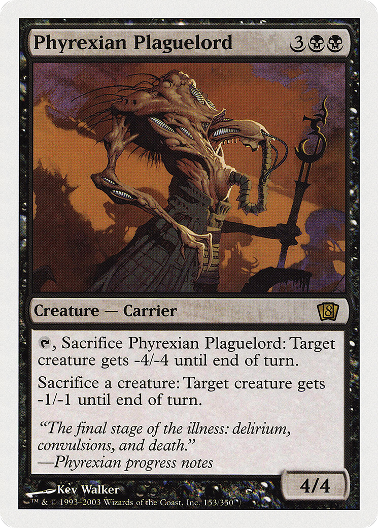 Phyrexian Plaguelord (153) Foil - Eighth Edition
