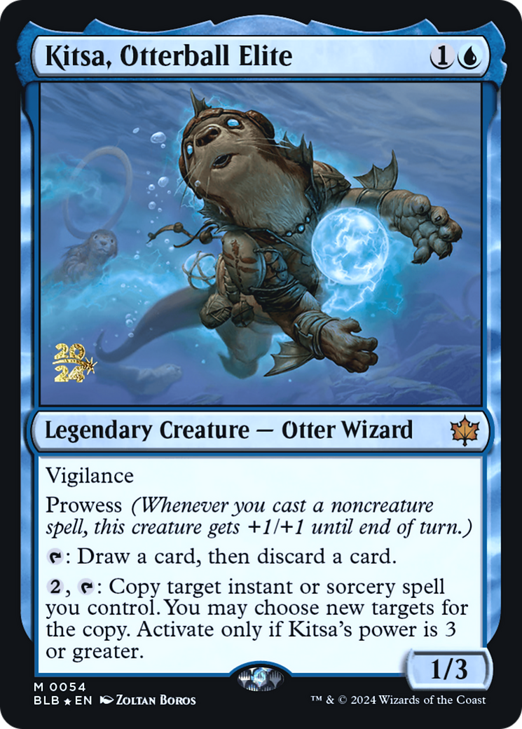 Kitsa, Otterball Elite (054) Foil - Bloomburrow Promos