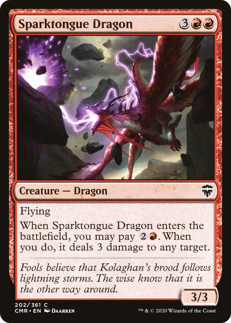 Sparktongue Dragon (202) - Commander Legends