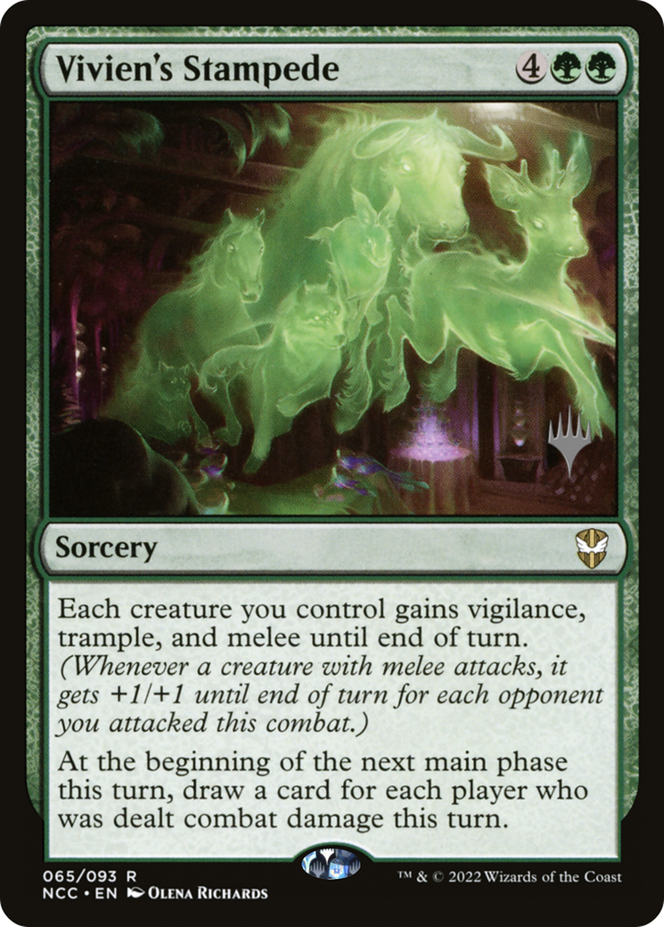 Vivien's Stampede (65p) Foil - New Capenna Commander Promos
