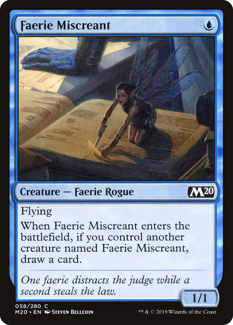 Faerie Miscreant (058) Foil - Core Set 2020