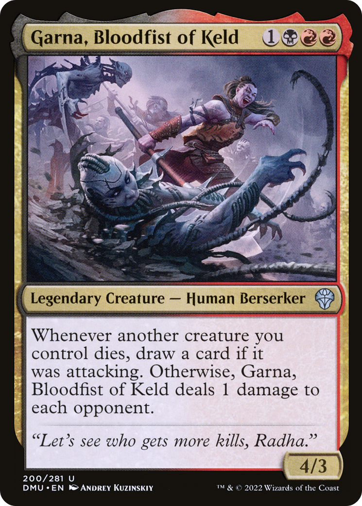 Garna, Bloodfist of Keld (200) - Dominaria United