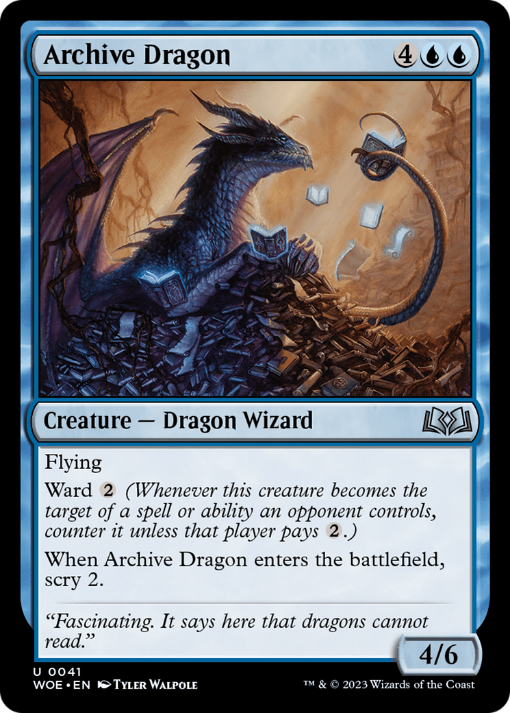 Archive Dragon (041) - Wilds of Eldraine