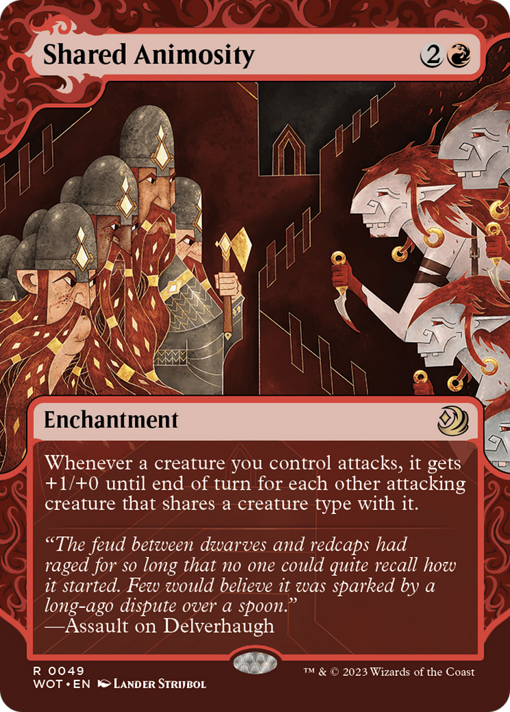 Shared Animosity (Showcase) (049) Foil - Wilds of Eldraine: Enchanting Tales