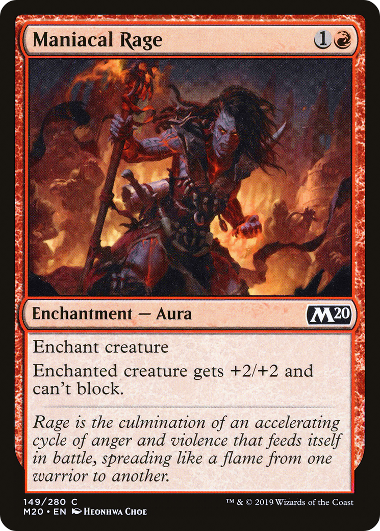 Maniacal Rage (149) - Core Set 2020