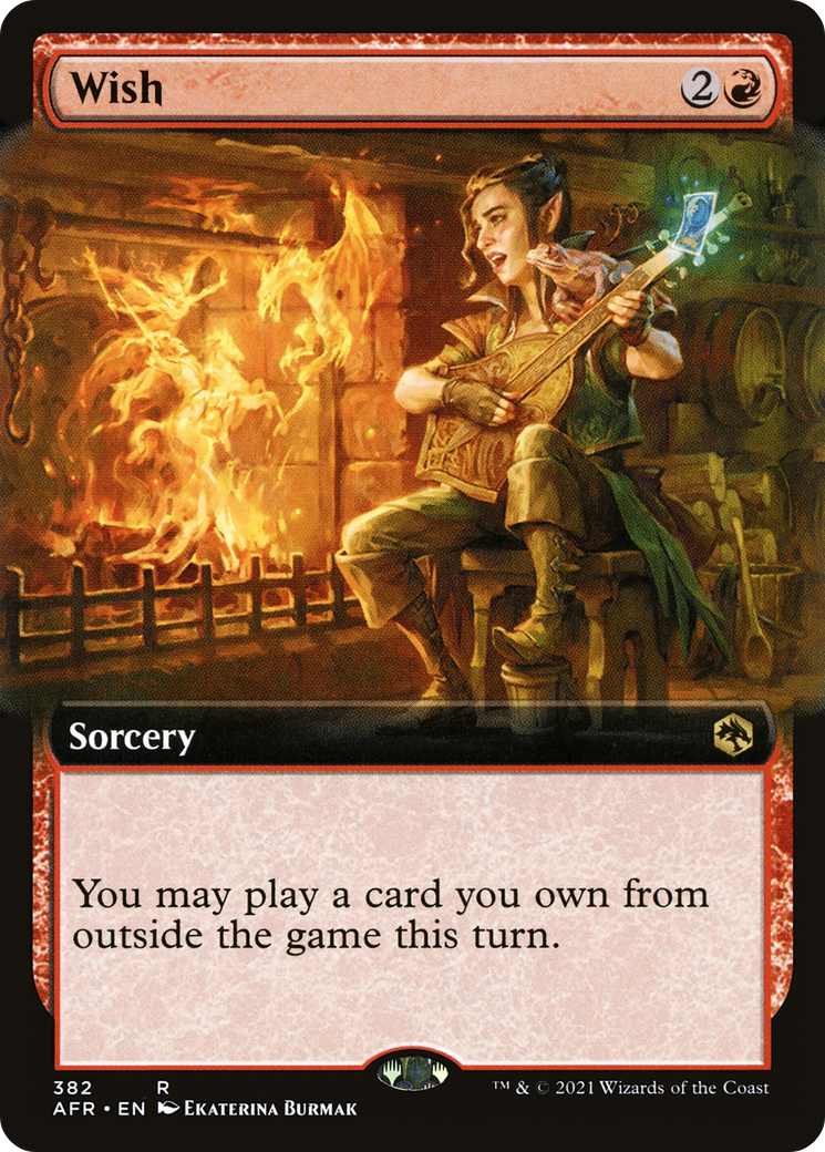 Wish (Extended Art) (382) Foil - Adventures in the Forgotten Realms