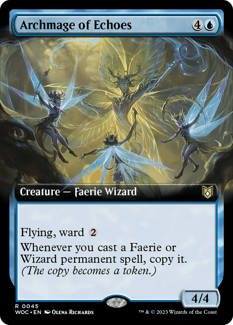 Archmage of Echoes (Extended Art) (045) - Wilds of Eldraine Commander