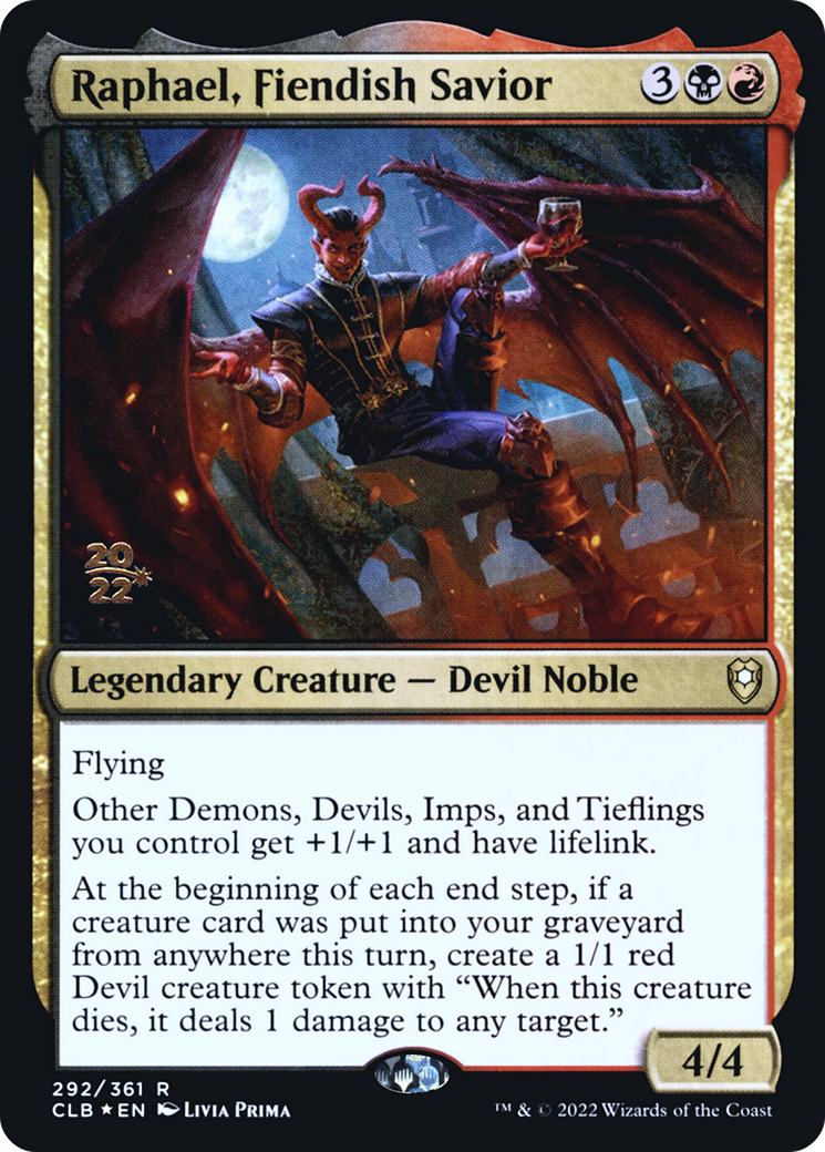 Raphael, Fiendish Savior (292) Foil - Battle for Baldur's Gate Promos