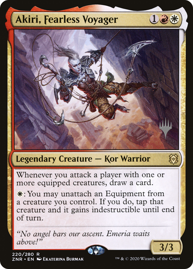 Akiri, Fearless Voyager (220p) Foil - Zendikar Rising Promos