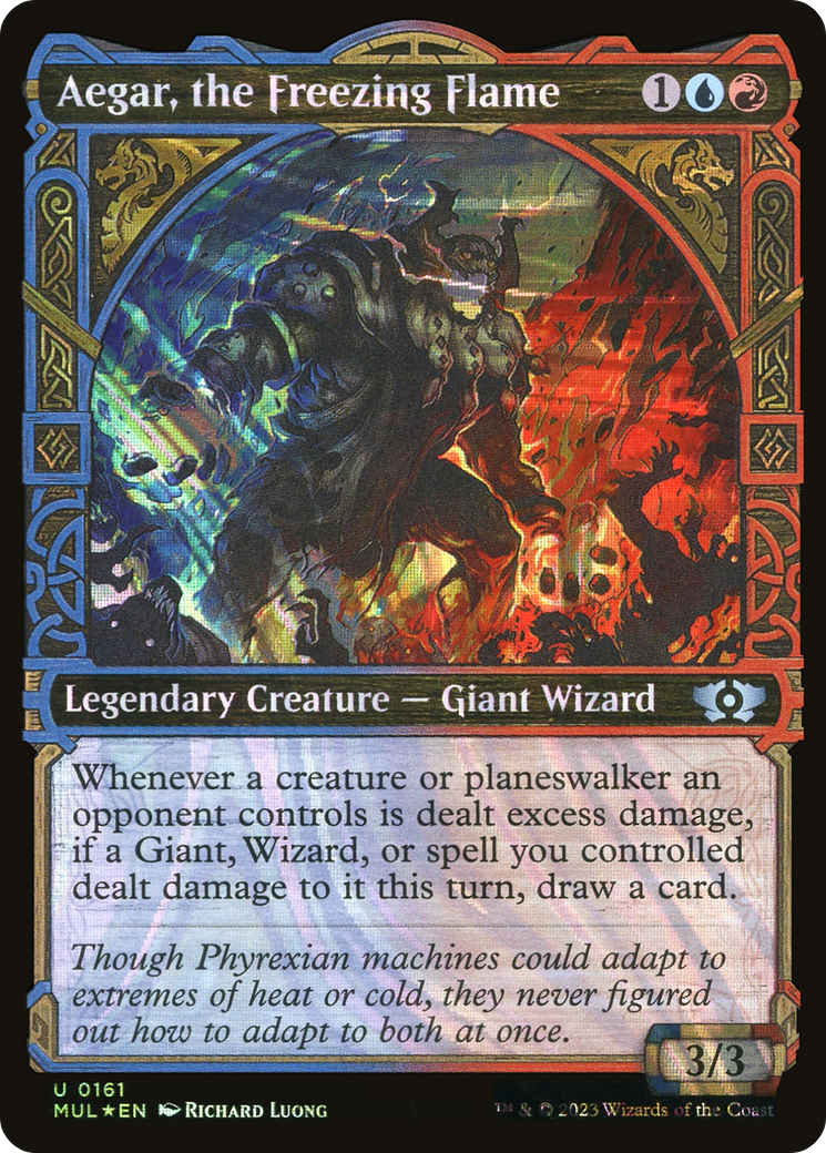 Aegar, the Freezing Flame (Showcase) (161) Foil - Multiverse Legends