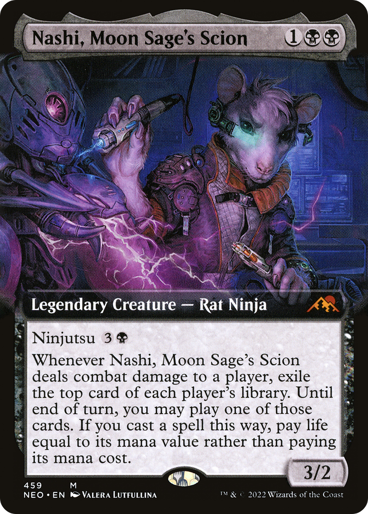 Nashi, Moon Sage's Scion (Extended Art) (459) - Kamigawa: Neon Dynasty