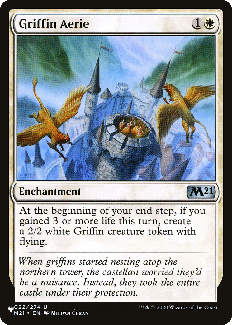 Griffin Aerie (M21-22) - The List
