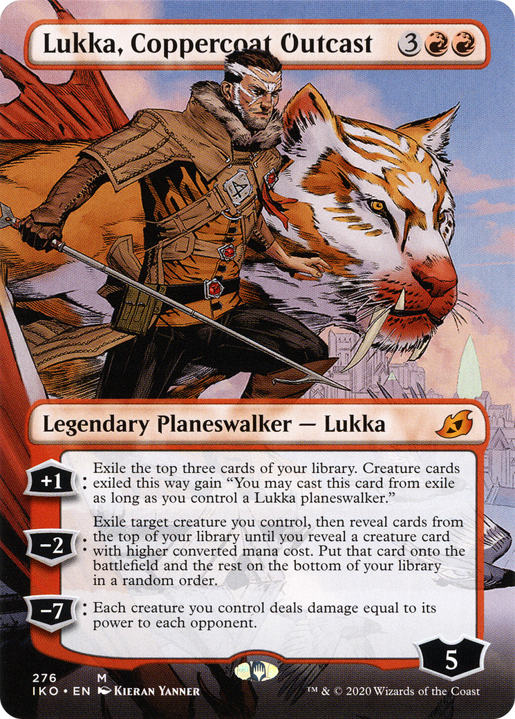 Lukka, Coppercoat Outcast (Borderless) (276) Foil - Ikoria: Lair of Behemoths