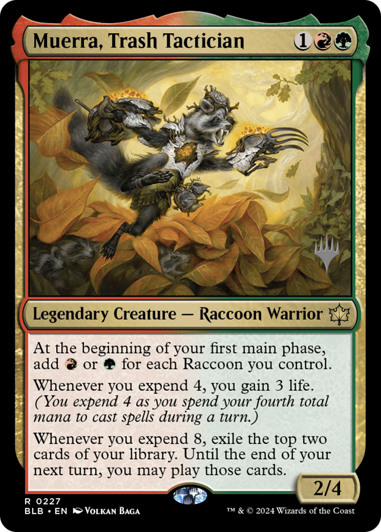 Muerra, Trash Tactician (227) Foil - Bloomburrow Promos
