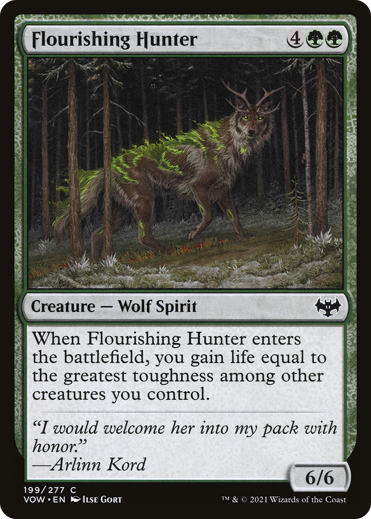 Flourishing Hunter (199) Foil - Innistrad: Crimson Vow