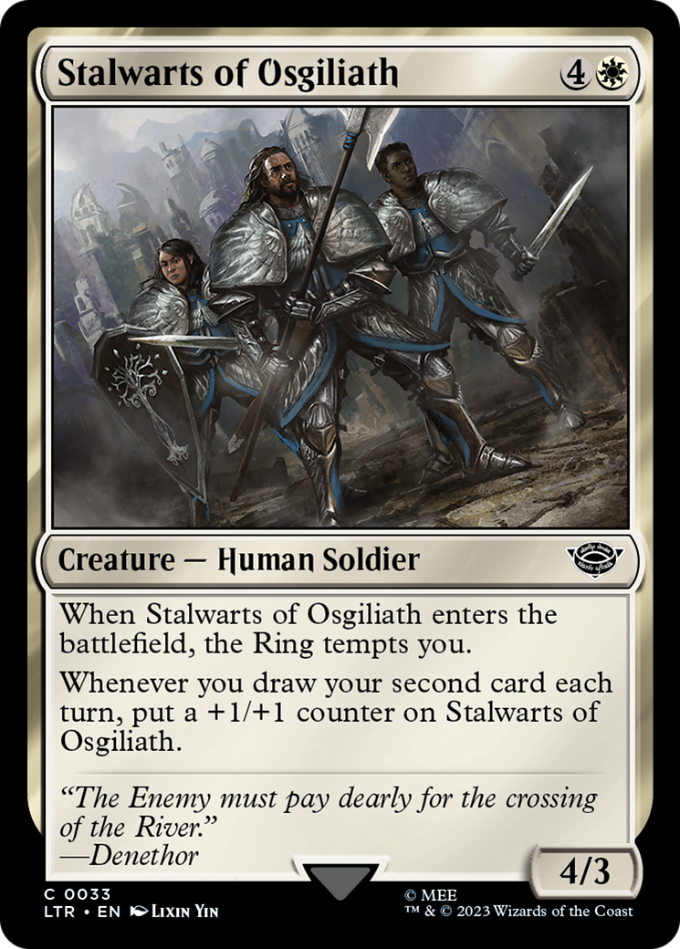 Stalwarts of Osgiliath (033) Foil - The Lord of the Rings: Tales of Middle-earth