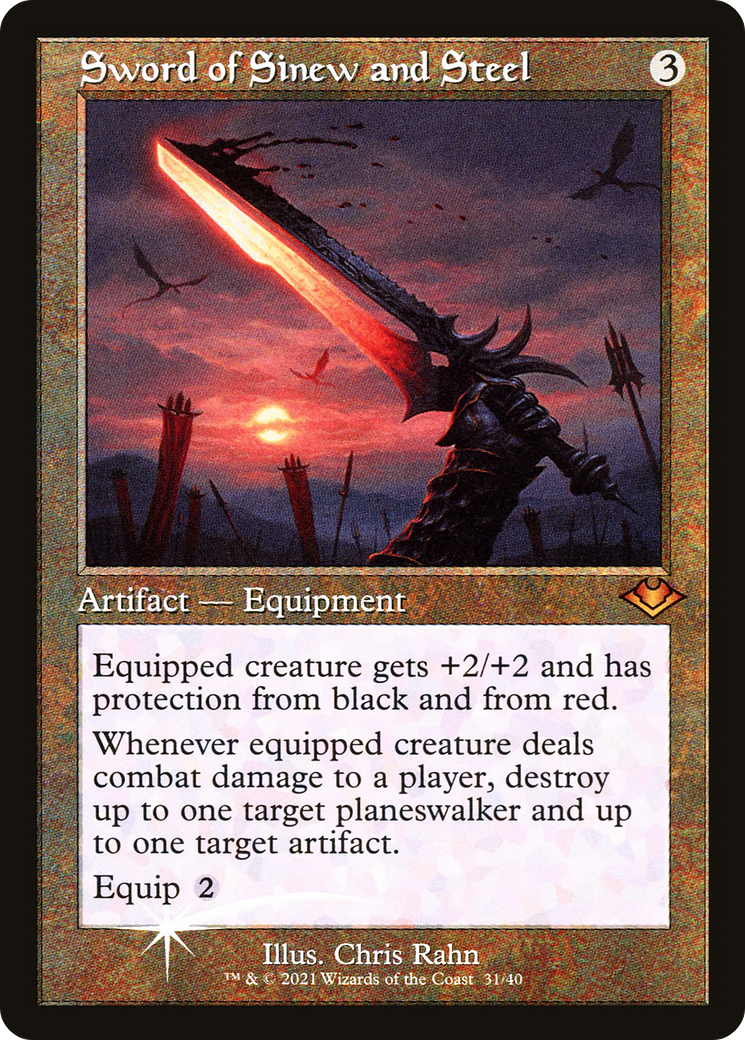 Sword of Sinew and Steel (Retro) (031) Foil - Modern Horizons 1 Timeshifts