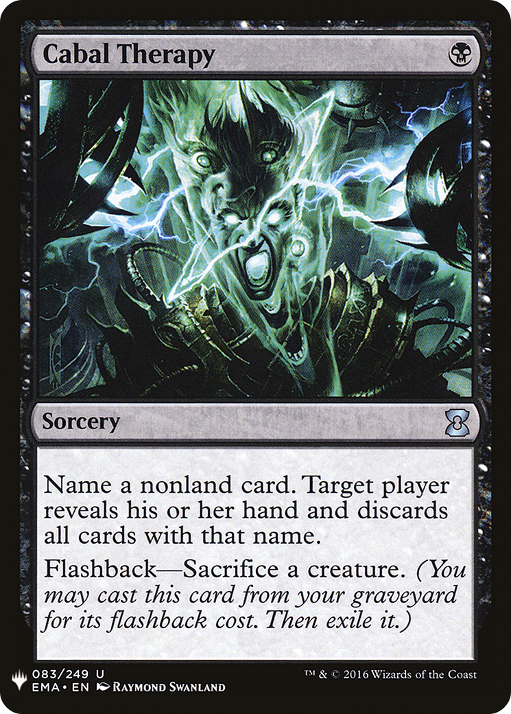 Cabal Therapy (EMA-83) - The List