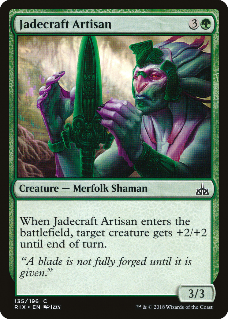 Jadecraft Artisan (135) Foil - Rivals of Ixalan