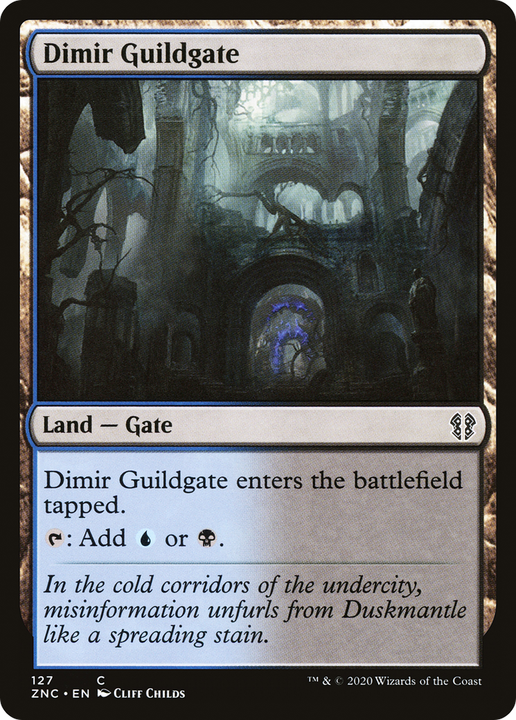 Dimir Guildgate (127) - Zendikar Rising Commander