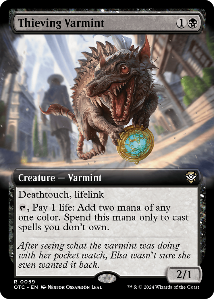 Thieving Varmint (Extended Art) (059) - Outlaws of Thunder Junction Commander