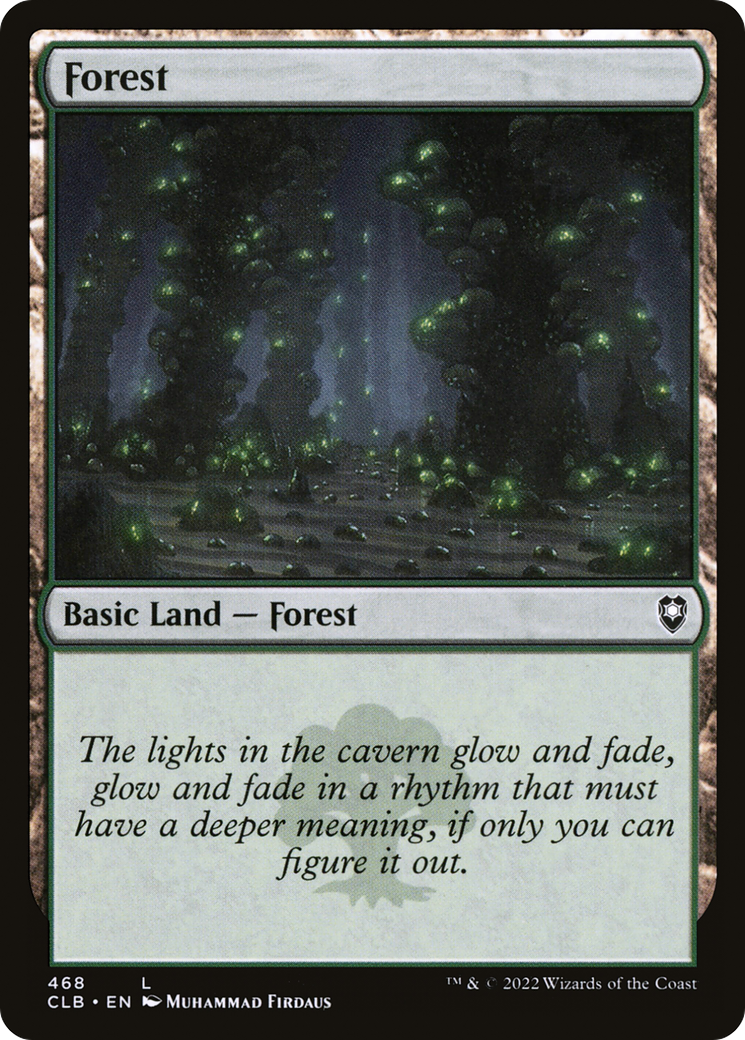 Forest (468) Foil - Commander Legends: Battle for Baldur's Gate