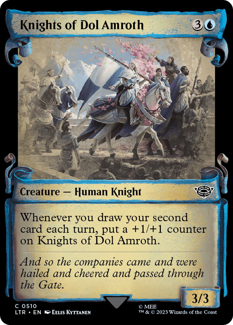 Knights of Dol Amroth (Showcase) (510) Foil - The Lord of the Rings: Tales of Middle-earth