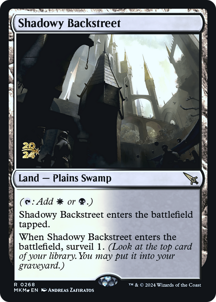 Shadowy Backstreet (268) Foil - Murders at Karlov Manor Promos