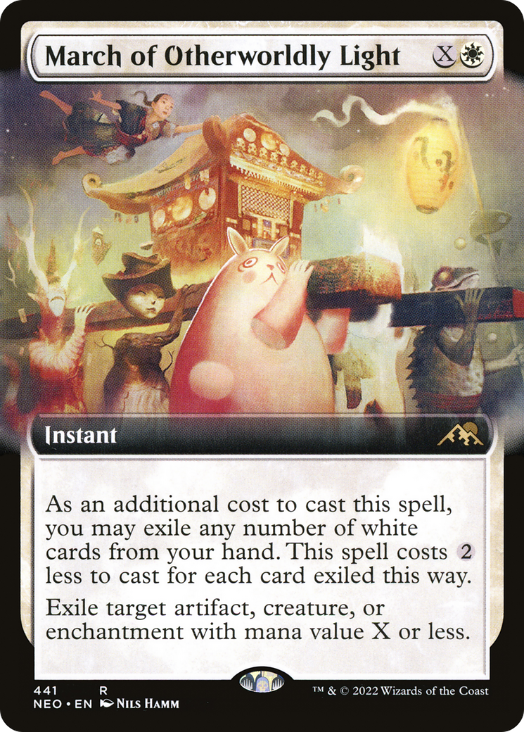 March of Otherworldly Light (Extended Art) (441) Foil - Kamigawa: Neon Dynasty