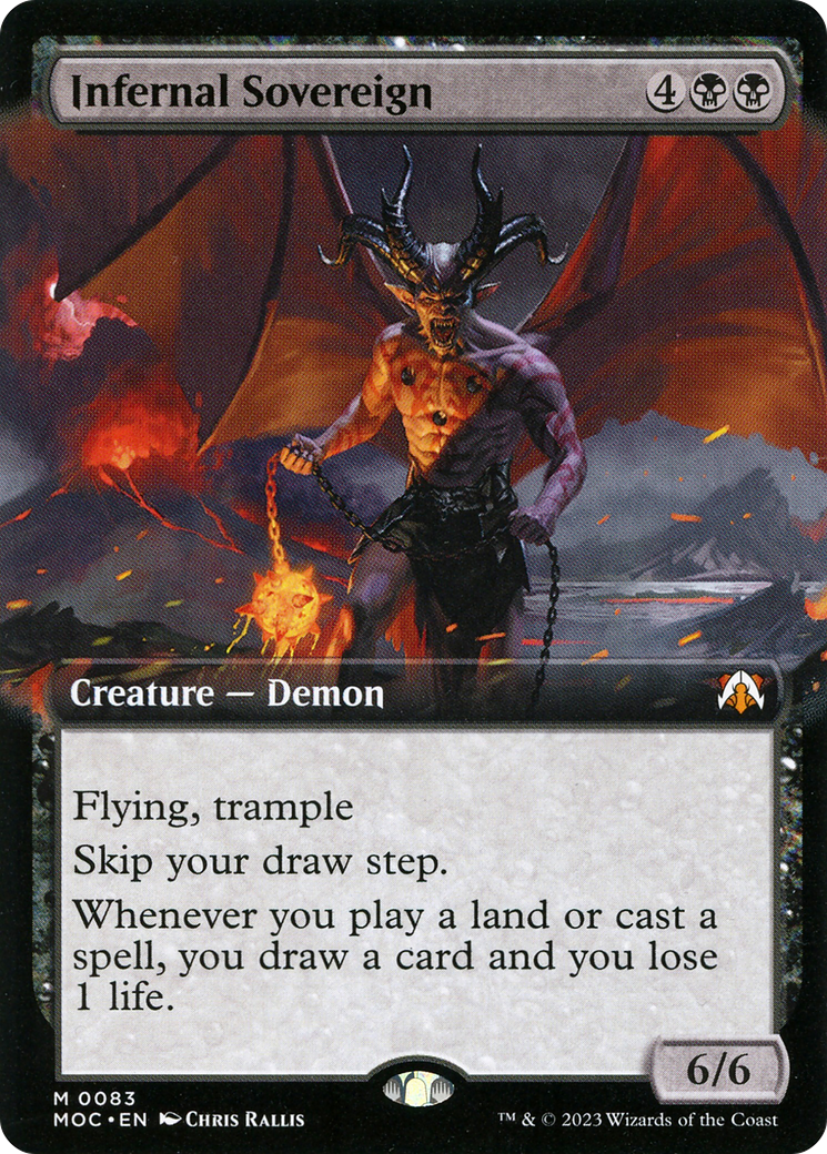 Infernal Sovereign (Extended Art) (083) - March of the Machine Commander