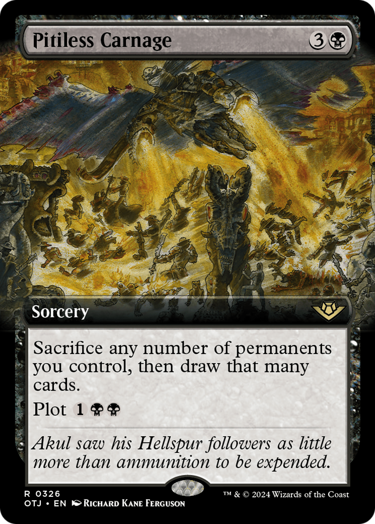 Pitiless Carnage (Extended Art) (326) - Outlaws of Thunder Junction