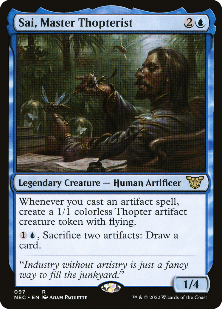 Sai, Master Thopterist (097) - Neon Dynasty Commander